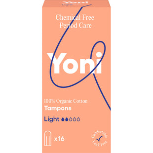 Yoni Tampons van biologisch katoen light