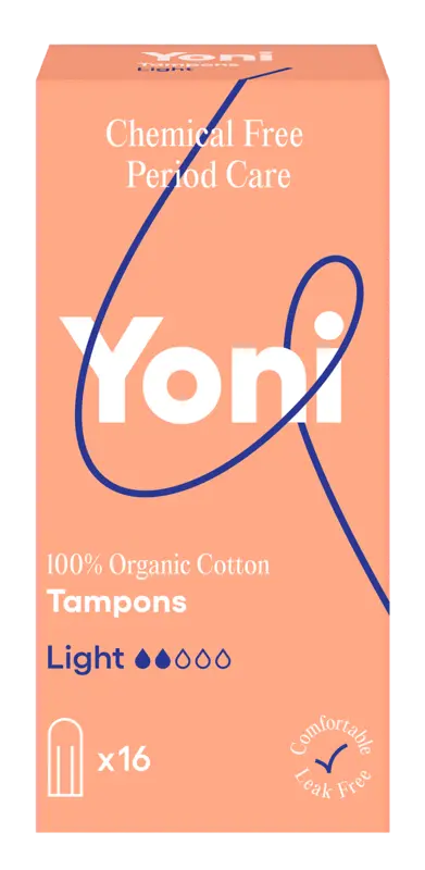 Yoni Tampons van biologisch katoen light