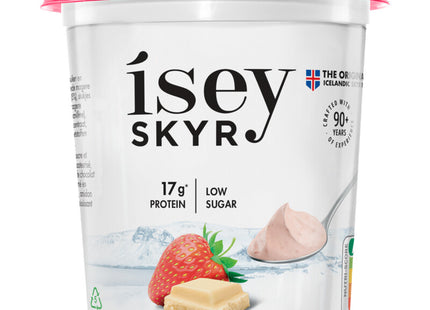 Weiße Erdbeerschokolade von Isey Skyr