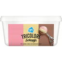 Scoop ice cream tricolor
