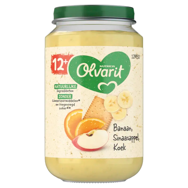 Olvarit Banana orange biscuit 12m+