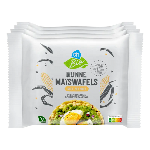 Bio Dünne Maiswaffeln mit Meersalz