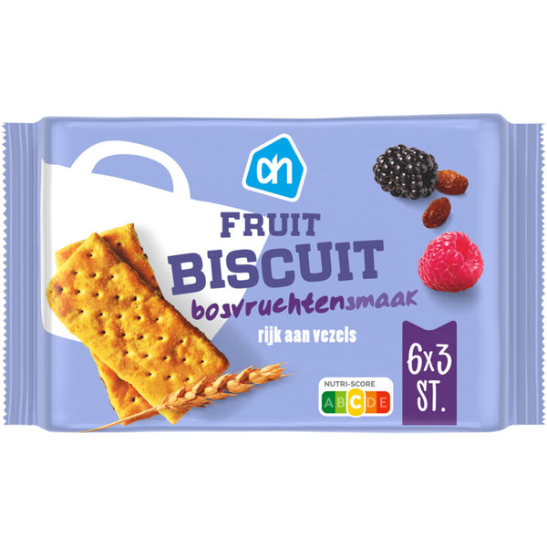 Fruit biscuit forest fruit flavor