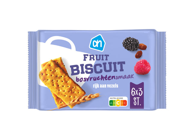 Fruitbiscuit bosvruchtensmaak