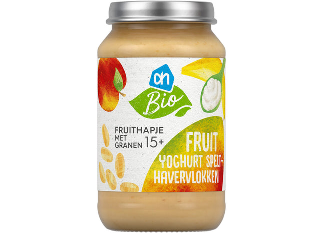 Biologisch Fruithapje yoghurt spelt en haver 15+