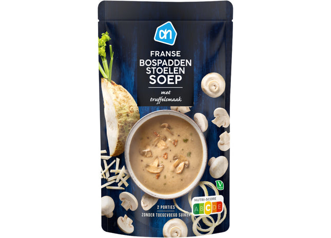 Franse bospaddenstoelen soep