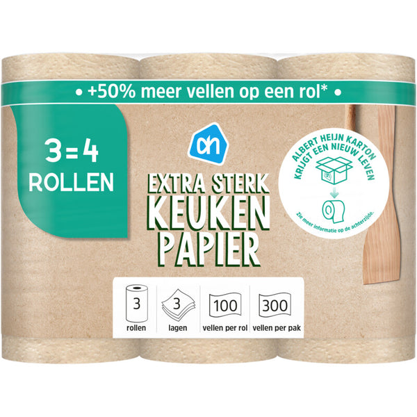 Keukenpapier recycled 3-laags