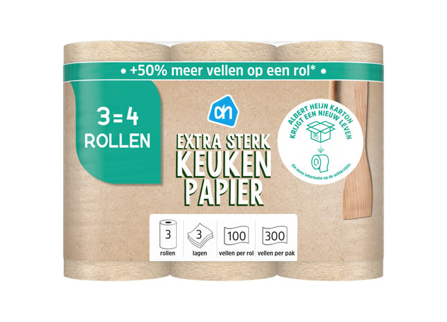 Keukenpapier recycled 3-laags