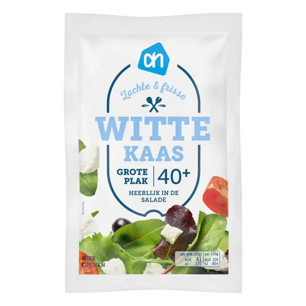 Weiße Käse große Scheibe