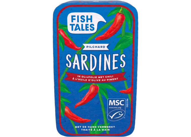Fish Tales Sardines in olijfolie met chili