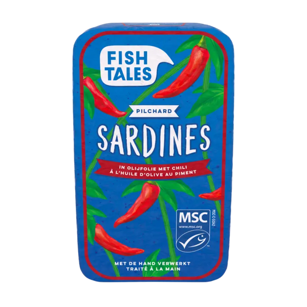 Fish Tales Sardines in olive oil with chili