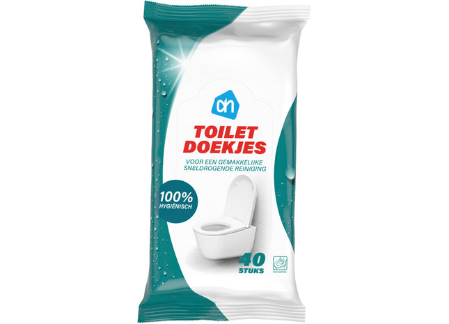 Toilet reinigingsdoekjes vochtig