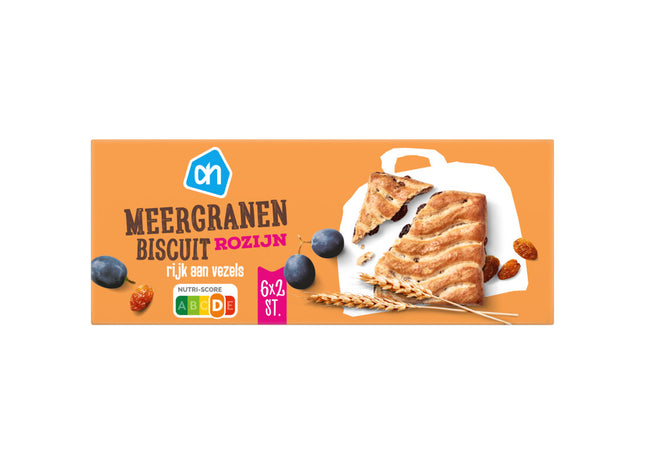 Meergranenbiscuit rozijn
