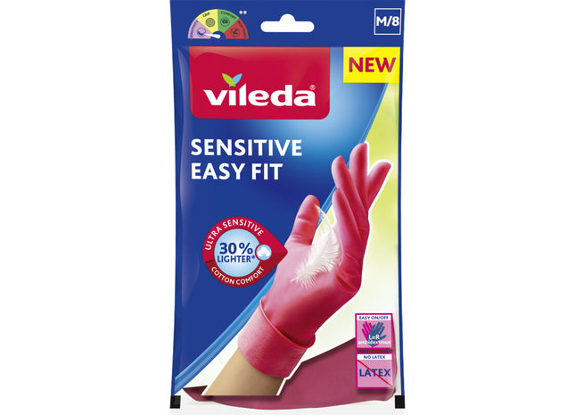 Vileda Handschuhe Sensitive Easy Fit M