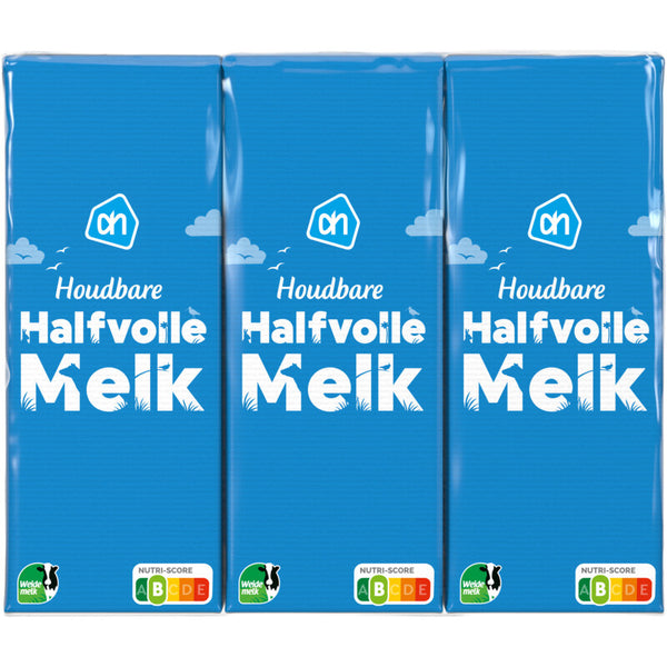 Long-life semi-skimmed milk 6-pack