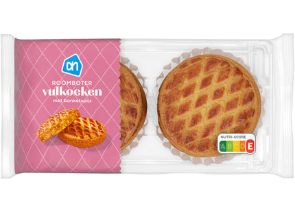 Roomboter vulkoeken met banketspijs