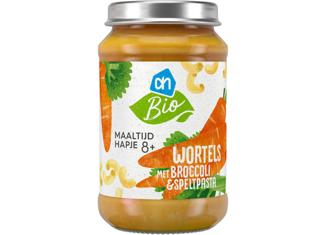 Biologisch Maaltijdhapje wortels broccoli pasta 8+