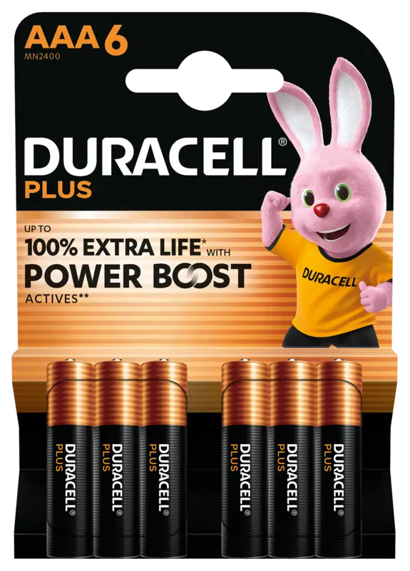 Duracell Plus AAA-Alkaline-Batterien MN2400