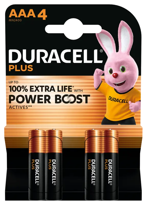 Duracell Plus AAA-alkaline batterijen MN2400