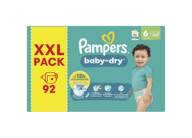 Pampers Baby-dry luiers XXL pack maat 6