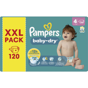 Pampers Baby-dry luiers XXL pack maat 4
