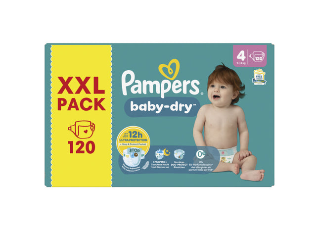 Pampers Baby-dry luiers XXL pack maat 4