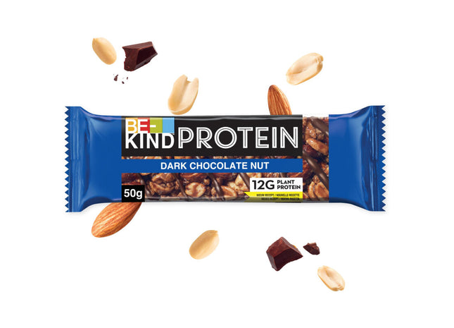 Be-kind Proteïne notenreep pure chocolade