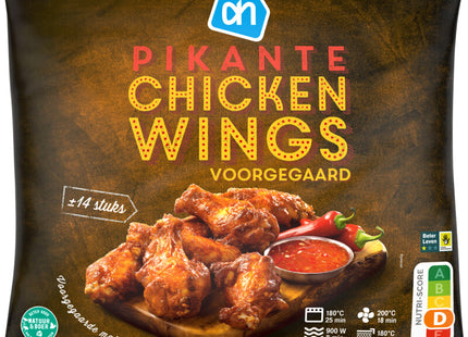 Pikante chickenwings voorgegaard