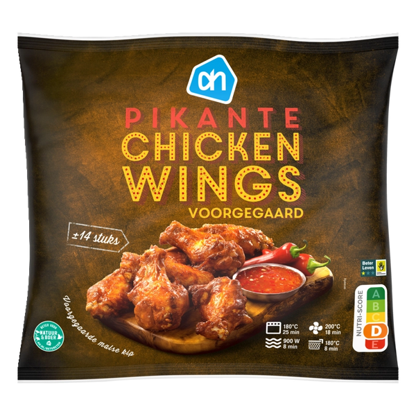 Spicy pre-cooked chicken wings