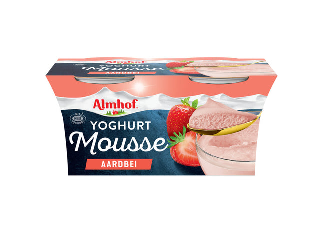 Almhof Yoghurt mousse aardbei