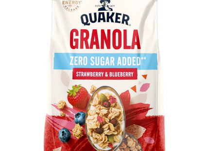 Quaker Granola zero sugar added strawberry