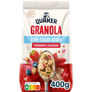 Quaker Granola zero sugar added strawberry