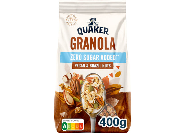 Quaker Granola zero sugar added pecan & nuts