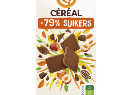Céréal Melk chocolade-hazelnoten minder suikers
