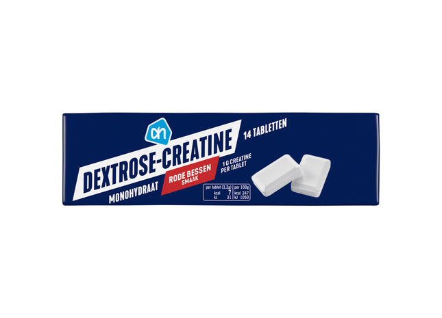 Dextrose-creatine tabletten rode bessen