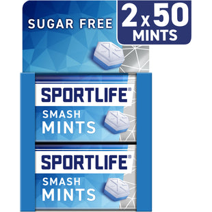 Sportlife Smashmint 2er-Pack zuckerfreie Pfefferminzbonbons