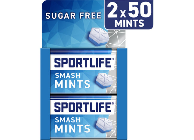 Sportlife Smashmint 2er-Pack zuckerfreie Pfefferminzbonbons