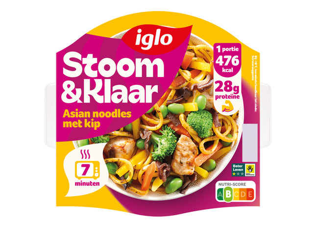 Iglo Stoom & klaar Asian noodles met kip