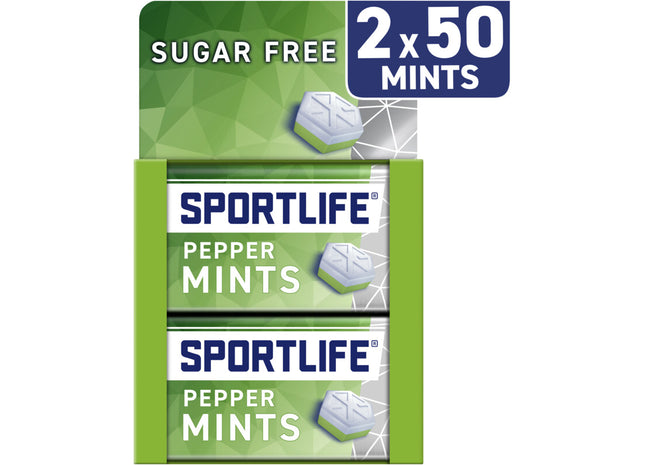 Sportlife Peppermint 2er-Pack zuckerfreie Pfefferminzbonbons