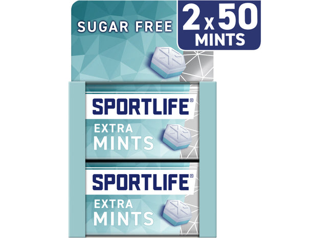 Sportlife Extramint 2er-Pack zuckerfreie Pfefferminzbonbons