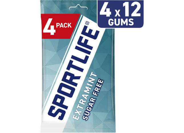 Sportlife Extramint zuckerfreie Kaugummis 4er-Pack