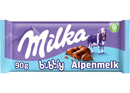 Milka Chocoladereep bubbly alpenmelk