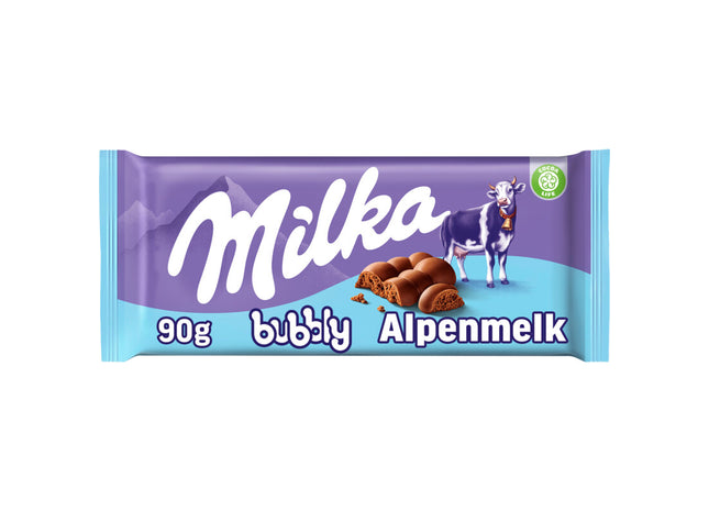 Milka Chocoladereep bubbly alpenmelk