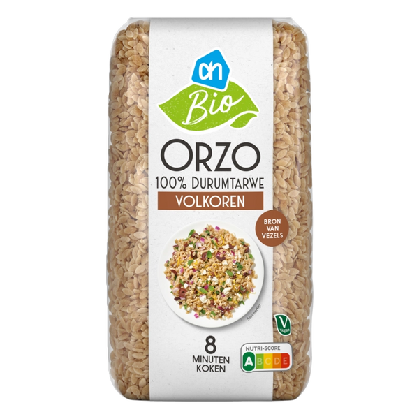 Organic wholegrain orzo
