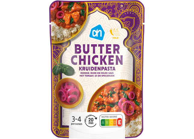 Butter chicken kruidenpasta