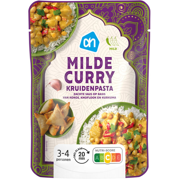 Milde curry kruidenpasta