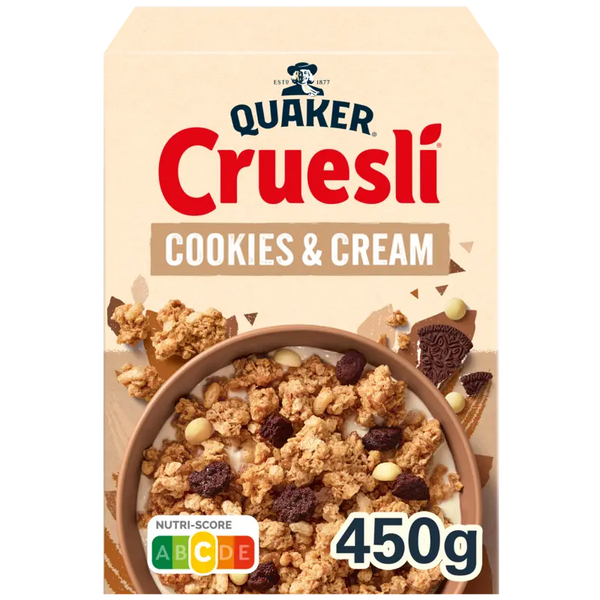 Quaker Cruesli cookies & cream