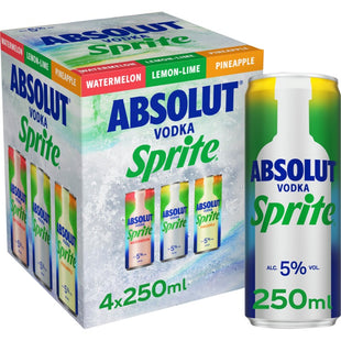 Absolut Vodka sprite 4-pack