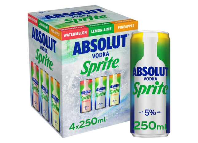 Absolut Vodka sprite 4-pack