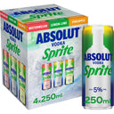 Absolut Vodka sprite 4-pack